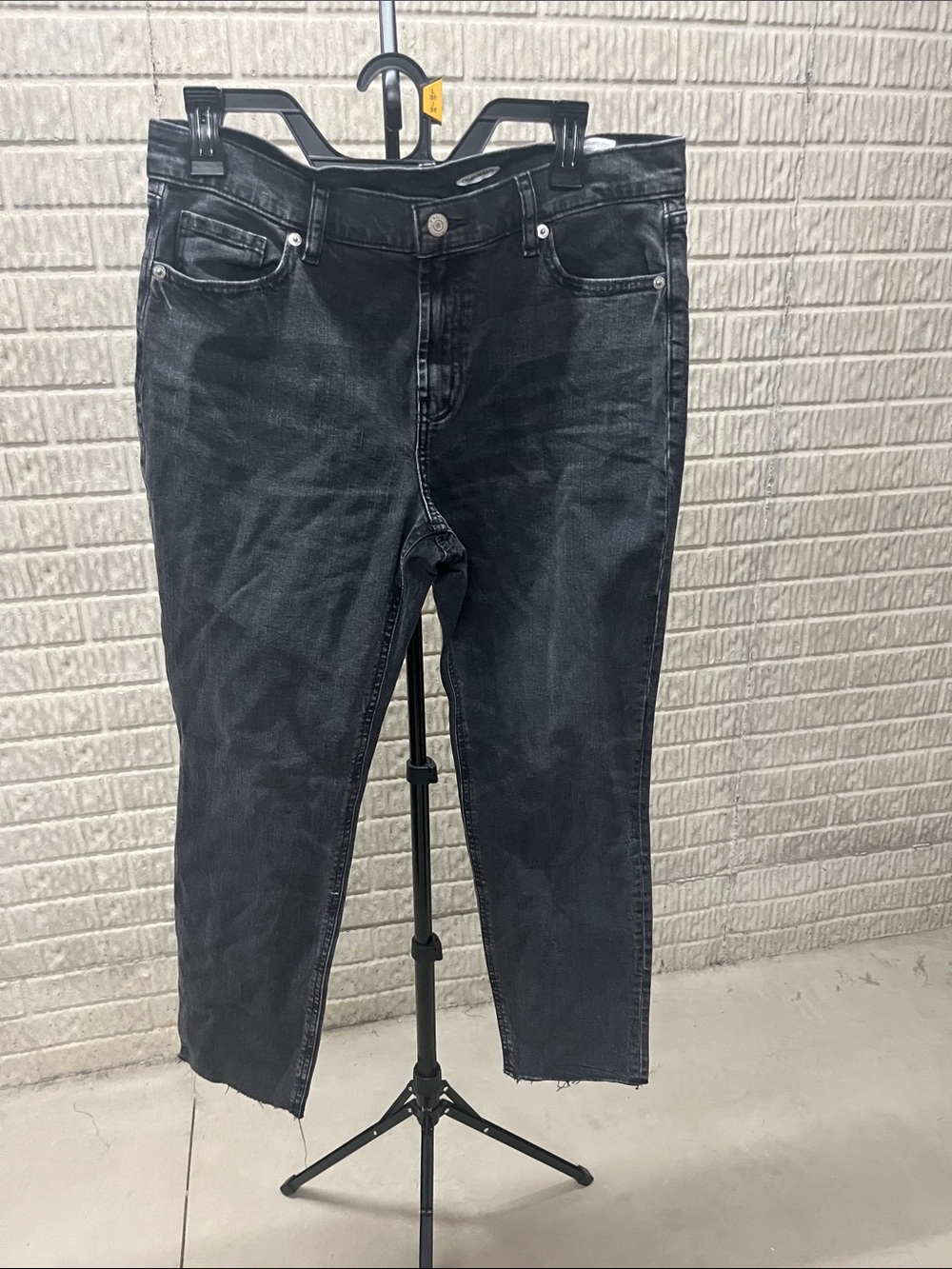Old Navy Black Skinny Jeans - Faded Wash